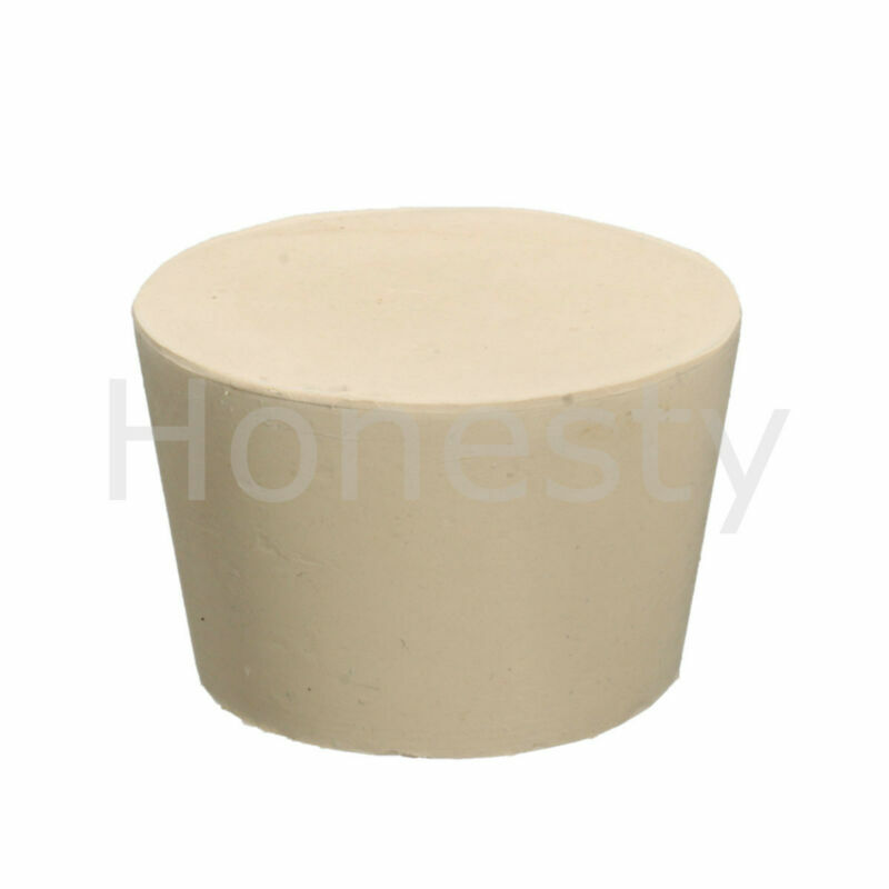 Rubber Stopper Bungs Laboratory Solid Hole Stop Push-In Sealing Plug 15 Size