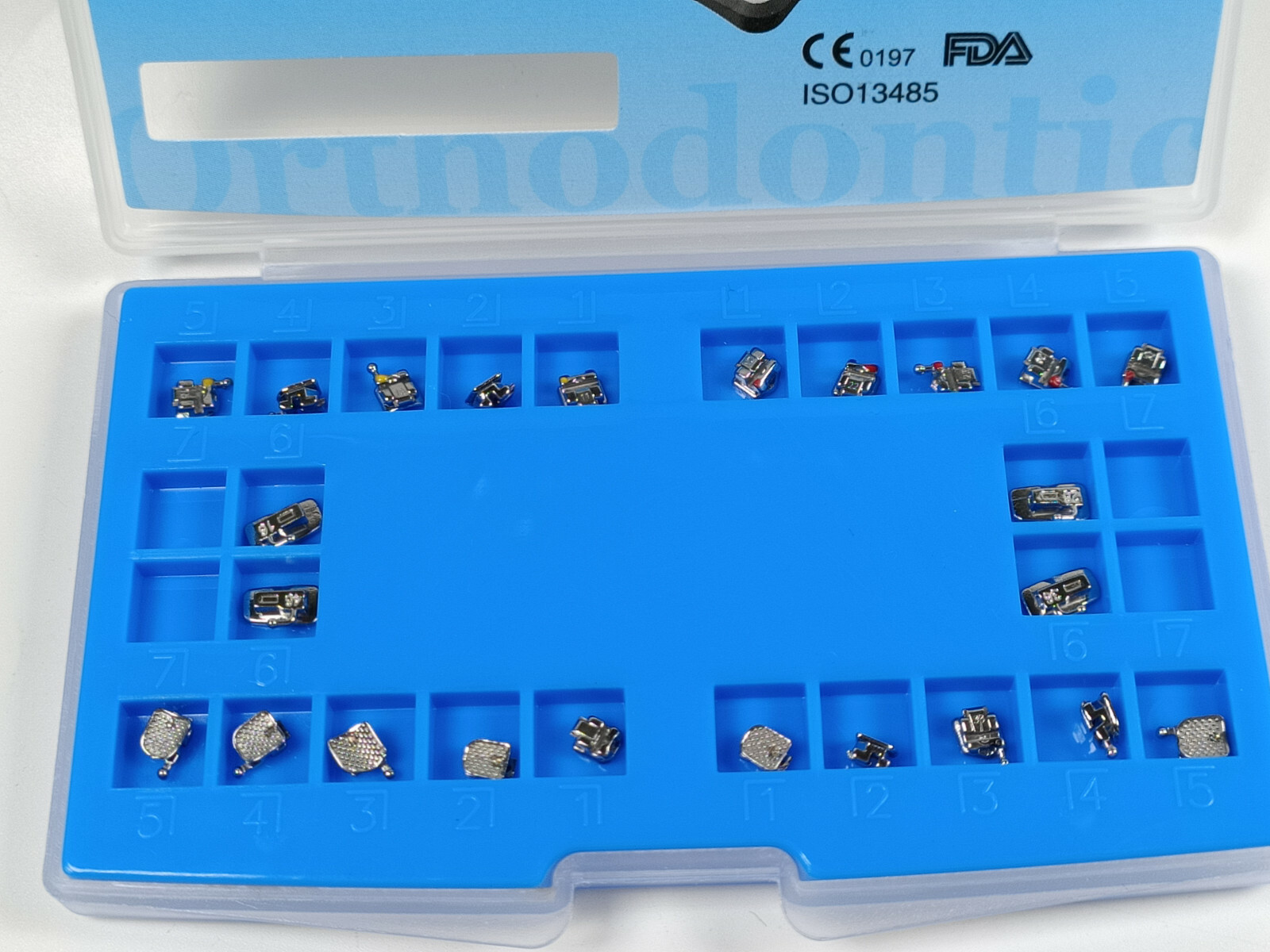 Dental Orthodontic Self-Ligating Metal Brackets&Buccal Tube Roth/MBT 022 3/345