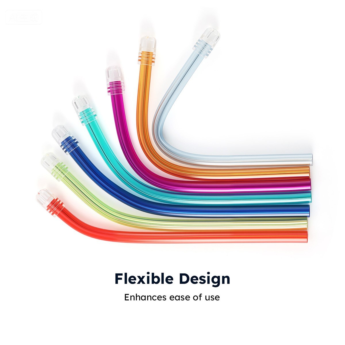 100pcs AZDENT Ejectores de saliva dental Puntas claras Colores variados 148 * 5m