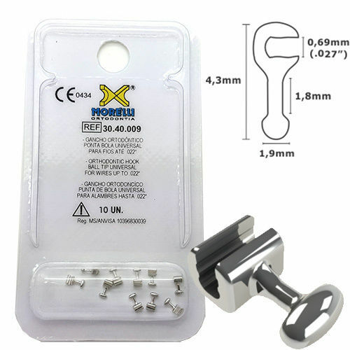 Orthodontic Straight Universal Ball Tip Bi-Directional Crimpable split Hooks