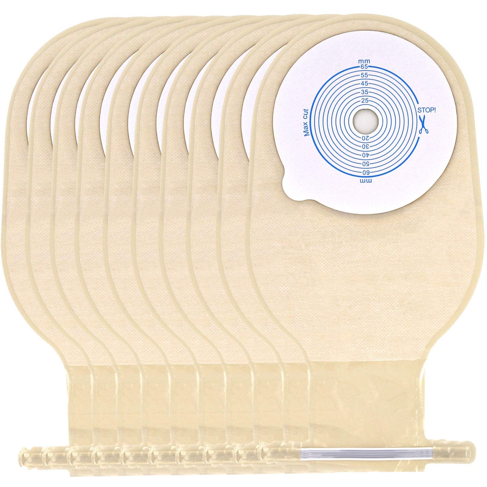 Ostomy Colostomy Supplies, 10 PCS Bag, 10 Count (Pack of 1), Skin