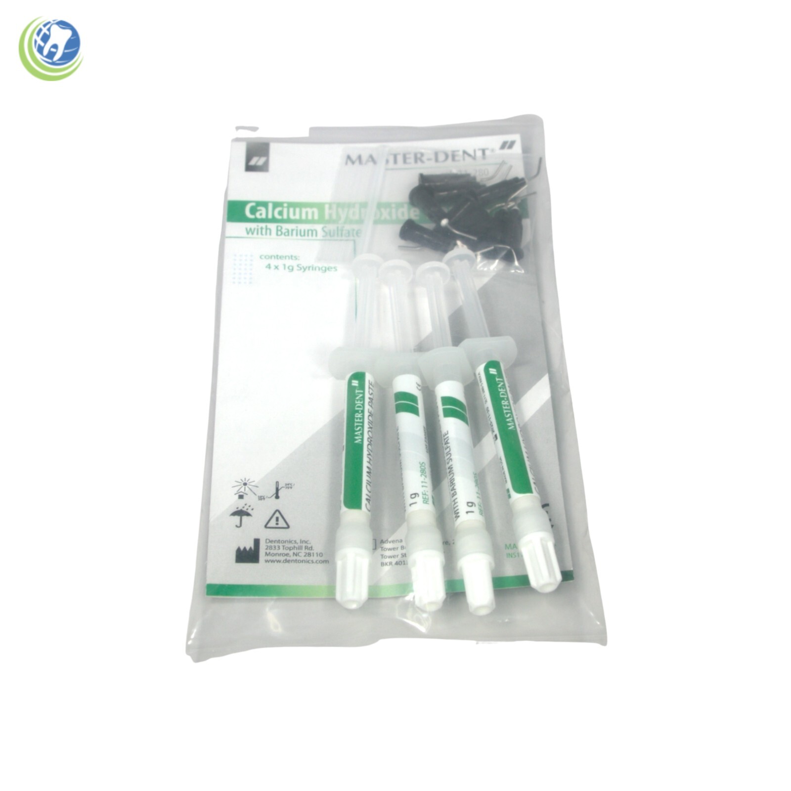 Dental Calcium Hydroxide Paste Root Canal Barium Filling Material 4x1g Syringes