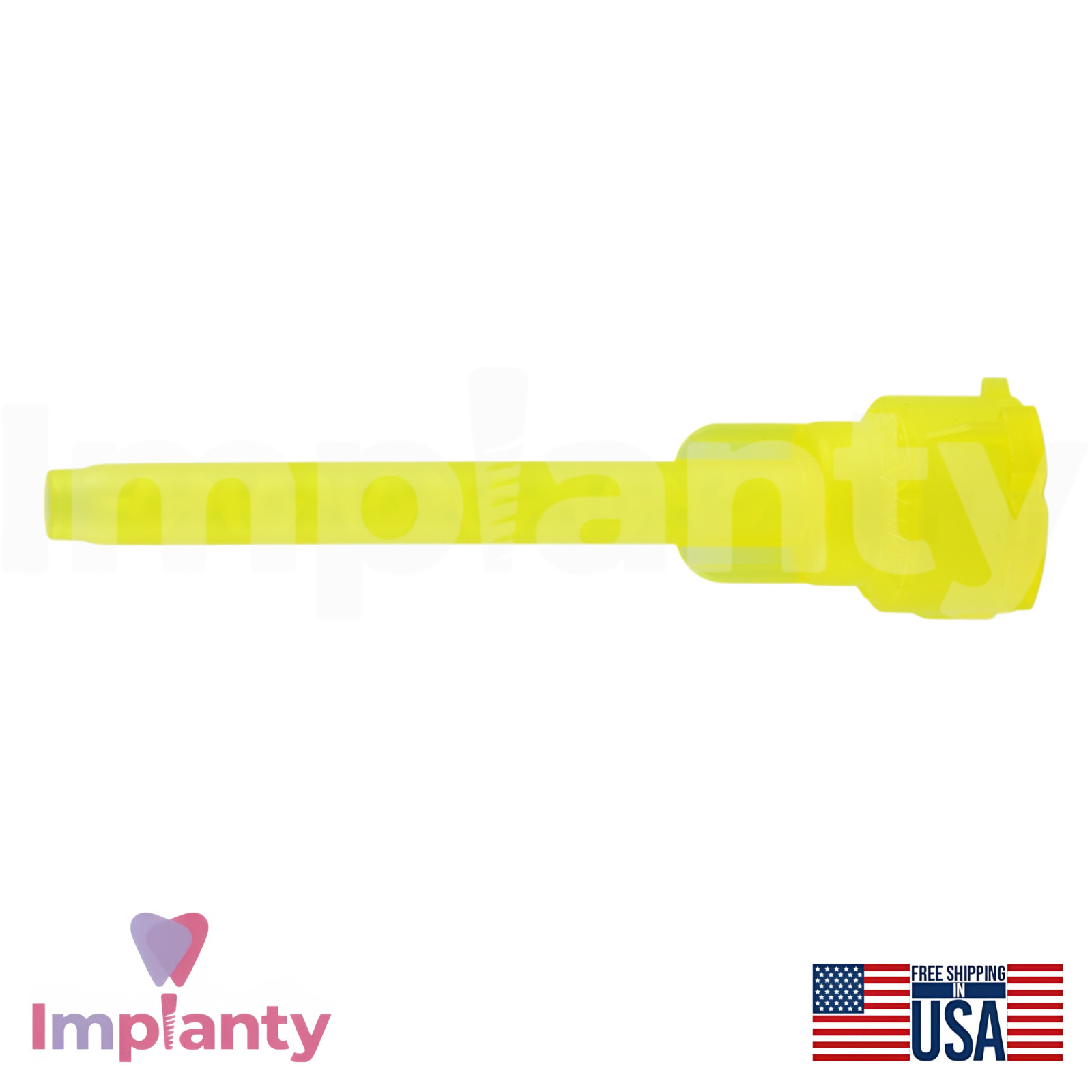 50x Medmix MIXPAC™ Yellow Vmix™ Dental Mixing Tips D Outlet Ø4.2mm Diameter