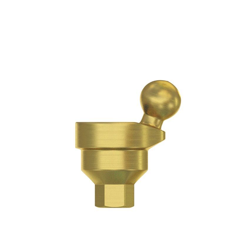 5x DSI Angulated Ball Attachment Abutment 18° Full Kit Overdenture Int Hex 2.42