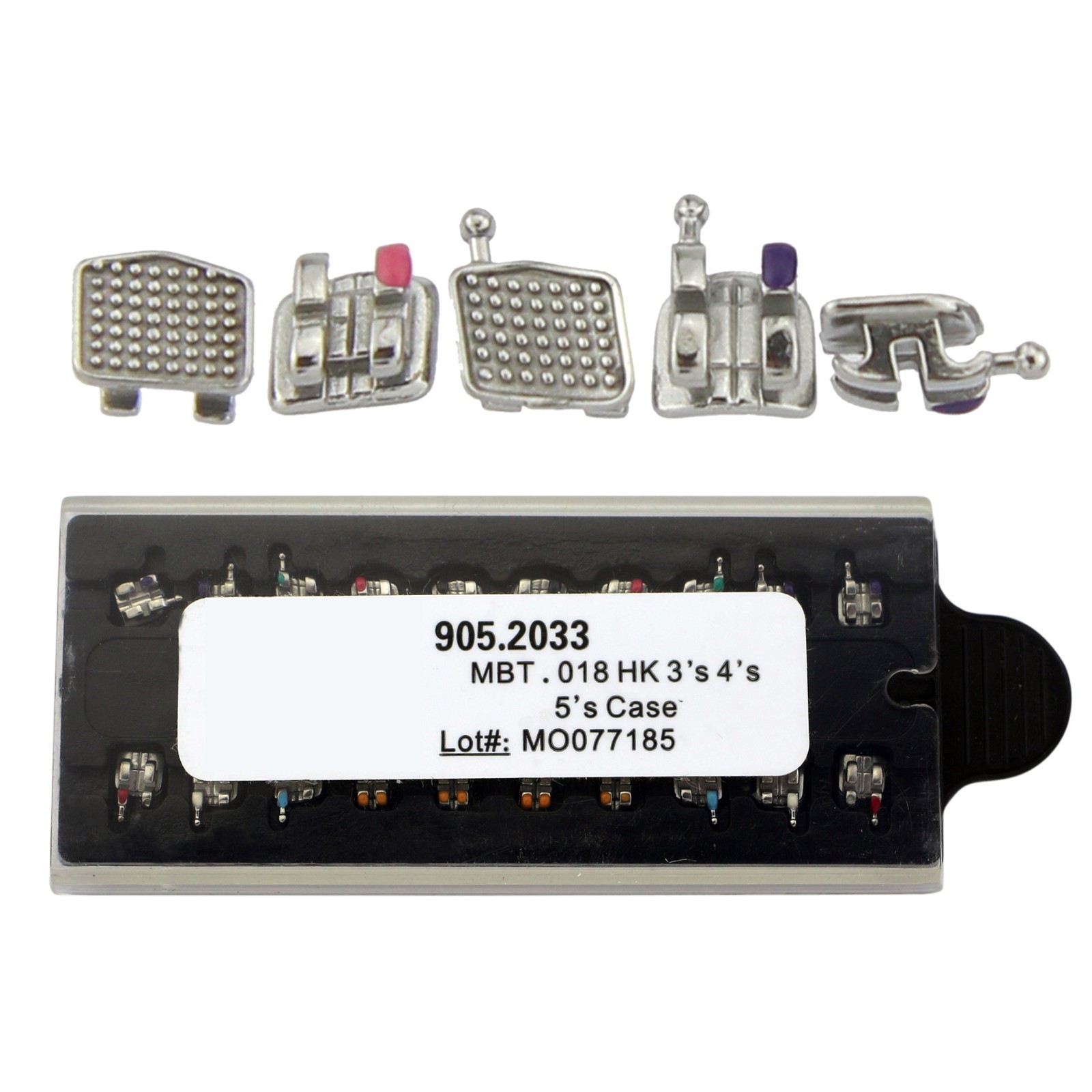 MIM MINI Metal Brackets Dental Orthodontic Brace MBT 022 345 With Hooks Slot 018