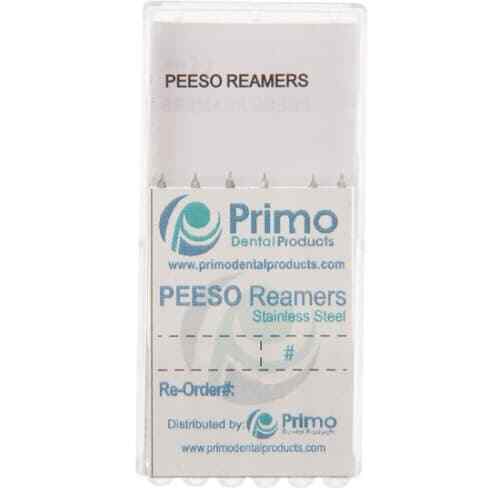 Primo Assorted #1-6 Peeso Reamers, 32mm, 6/Bx, Stainless Steel