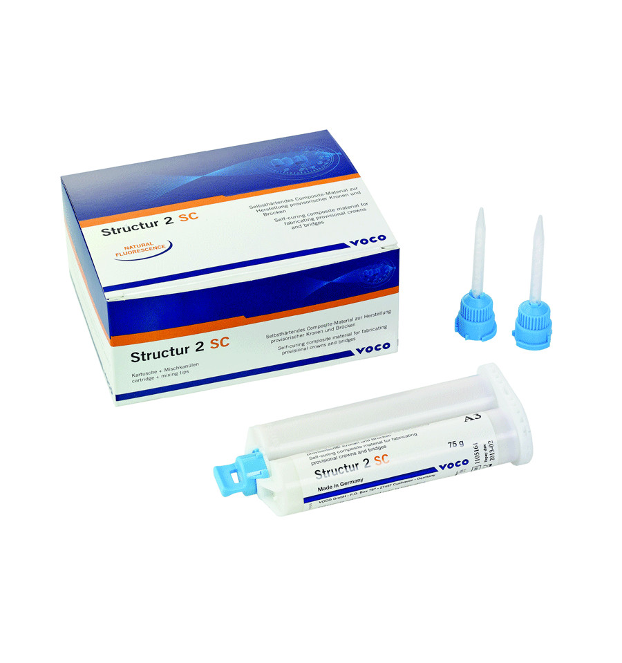 Voco Structur 2 SC Self-Curing Temporary Crown & Bridge Material Cartridge 75g