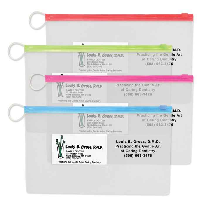 Plastic Bags Large Pouch With Business Card Slot 144/Box