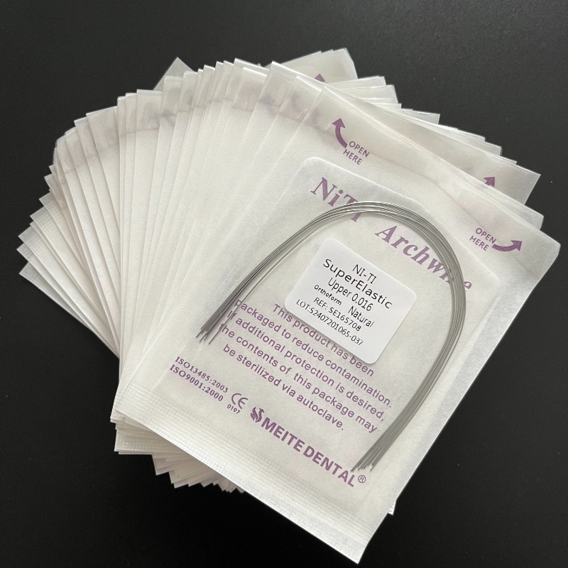 50 Packs Arcos de Dental Ortodoncia Redondos Niti Arco de Alambre Su Arch Wire