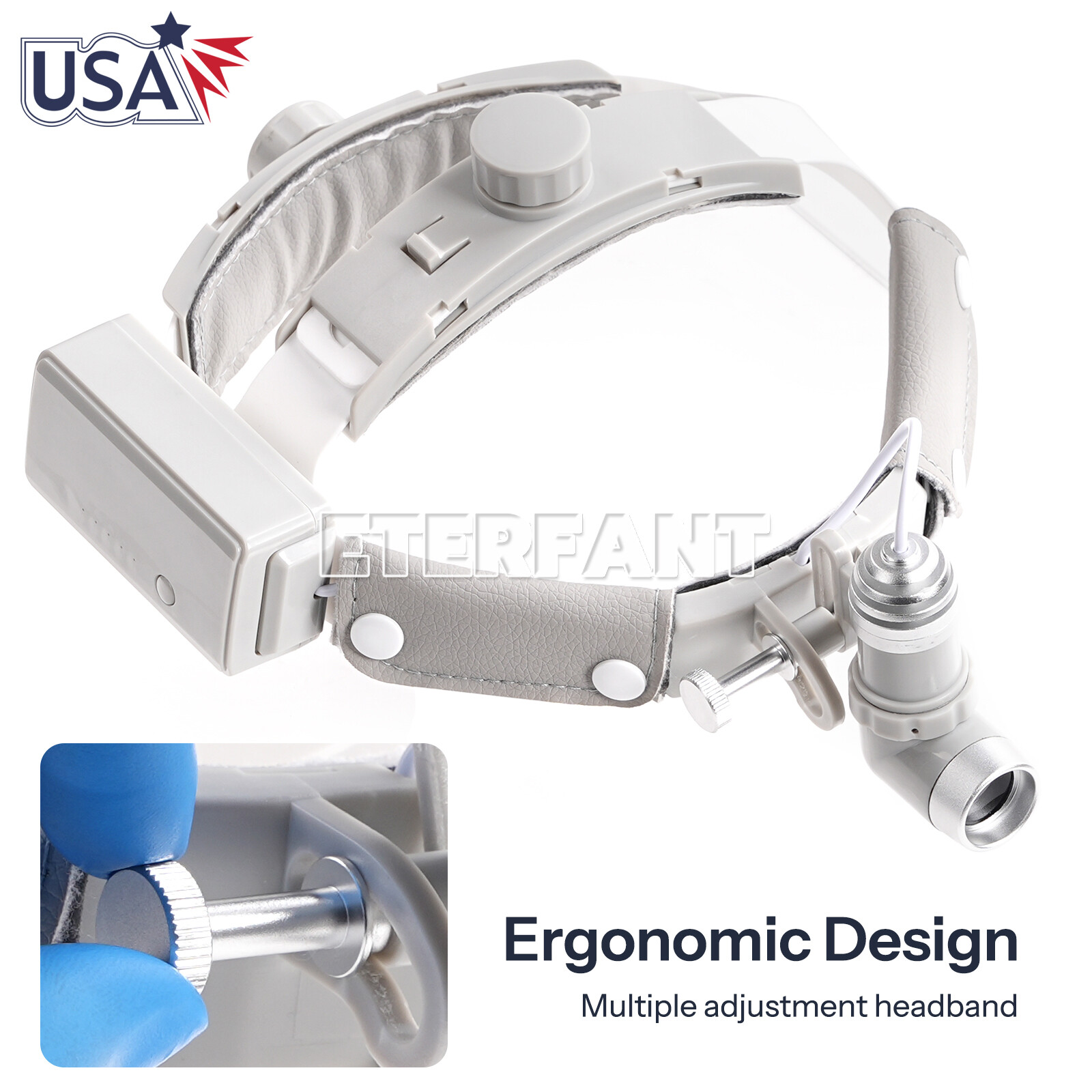 ENT Specific Headlamp Dental 10W LED Medical Headband Head Light Good Light Spot