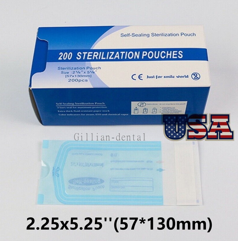 Self Sealing Sterilization Pouches Dental Medical Self Seal Pouch Bag Sterile