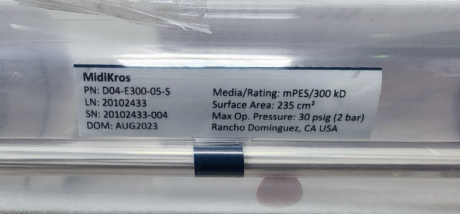 Repligen D04-E300-05-S, MIDIKROS 41.5CM 300K MPES 0.5MM FLL X FLL 1/PK STERILE
