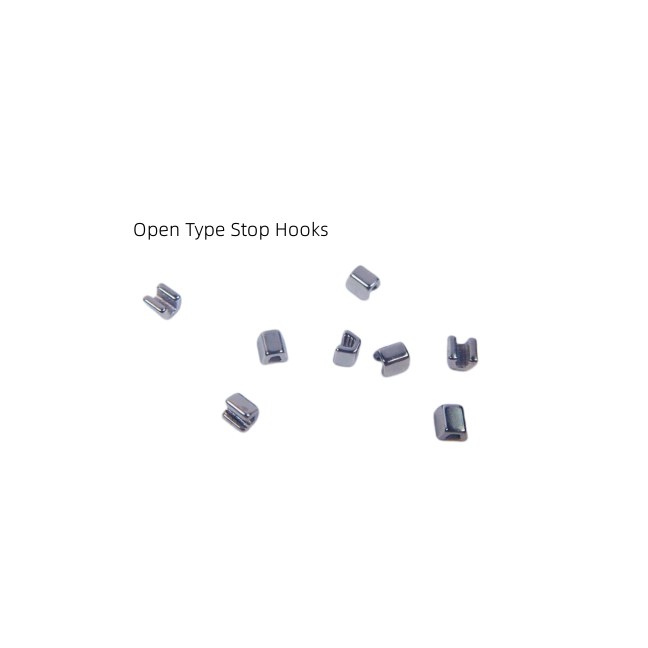 300-Pcs Crimpable Hooks Stop Dental Ortho Rectangular Hole Arch Wire End Bracket
