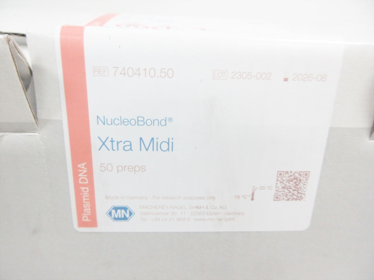 MACHEREY-NAGEL 740410.50 NUCLEOBOND XTRA MIDI KIT FOR TRANSFECTION PLASMID DNA