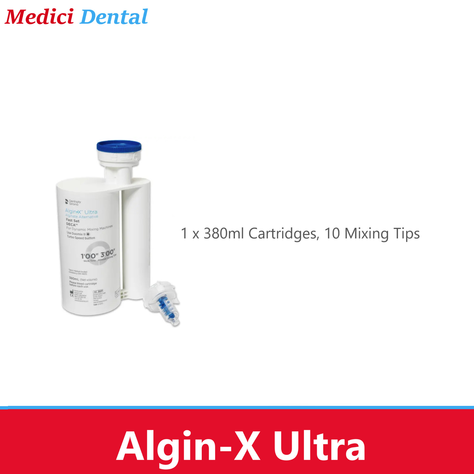 Dental Algin•X Ultra DECA Alginate Substitute Alternative, Fast Set, 380ML