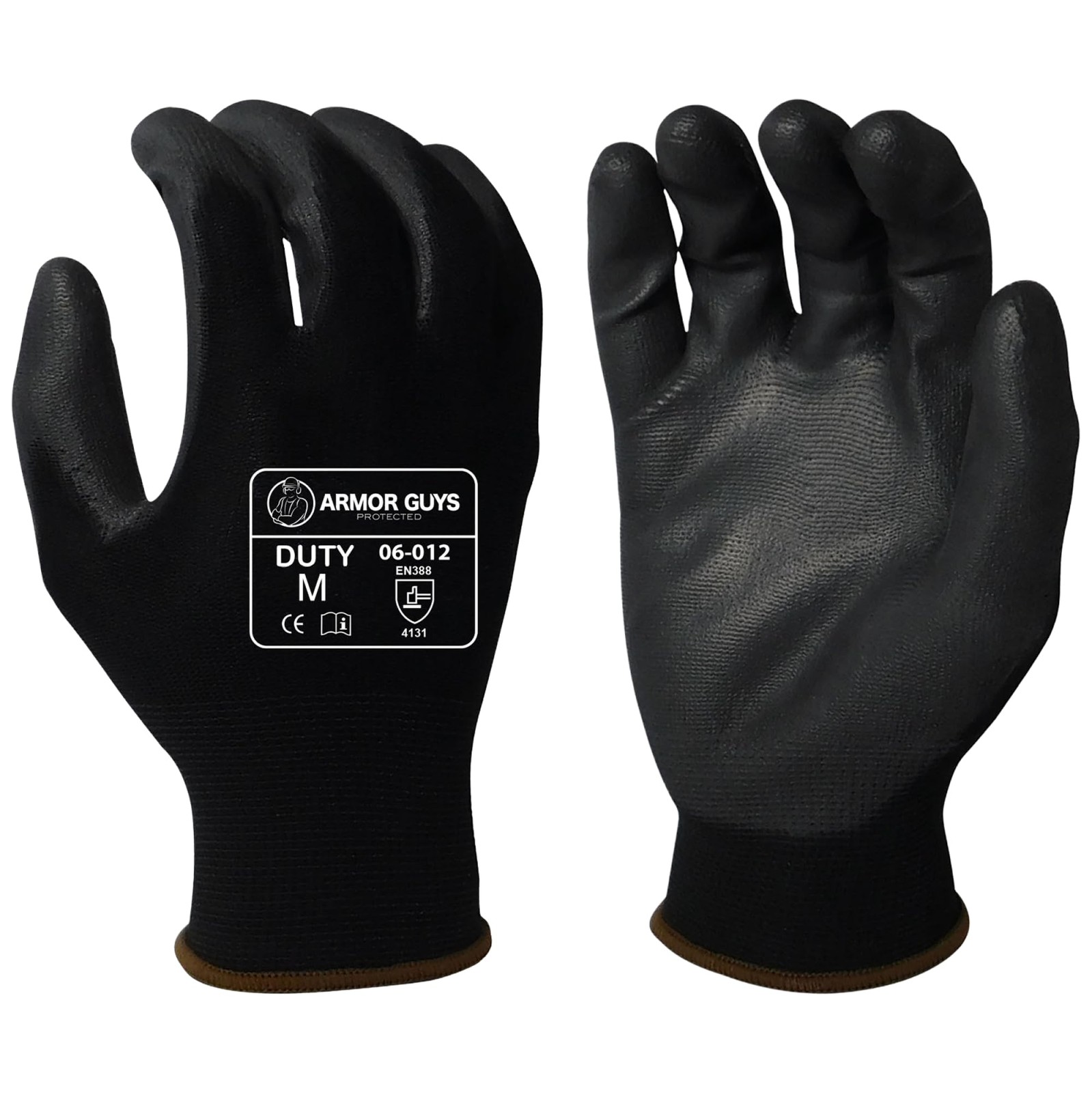 Armor Guys Multi-Purpose Work Gloves 06-012 Polyurethane Coated Palm For Firm