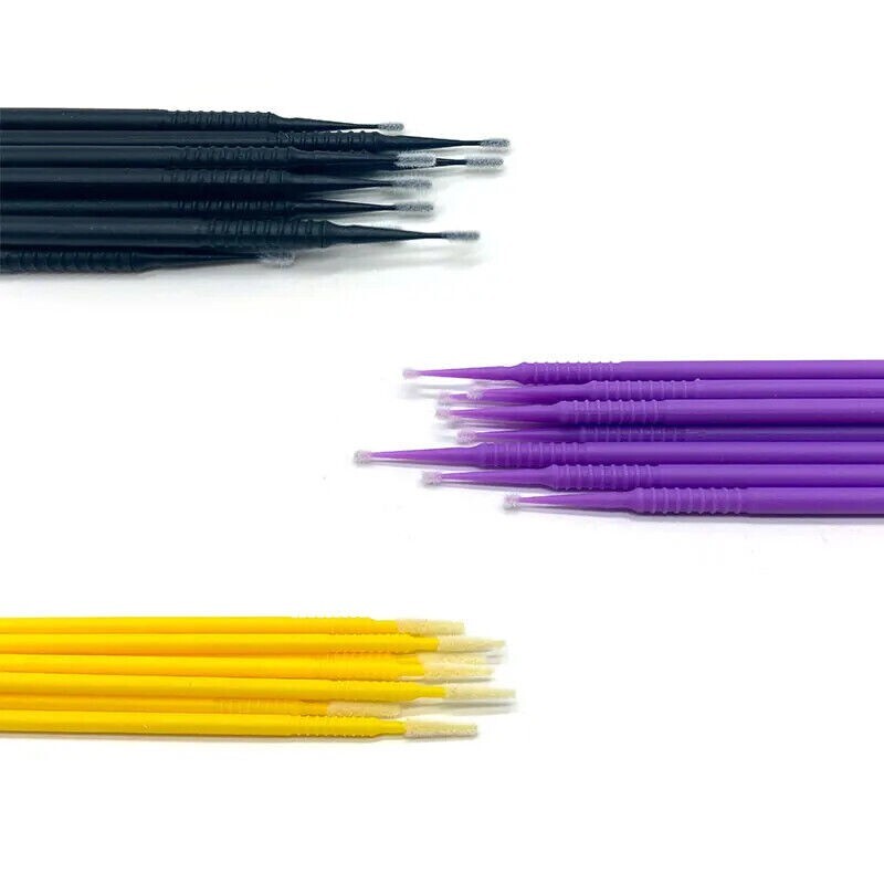 5 Sizes Dental Microbrush Disposable Applicators Tips Micro Brush Cleaning