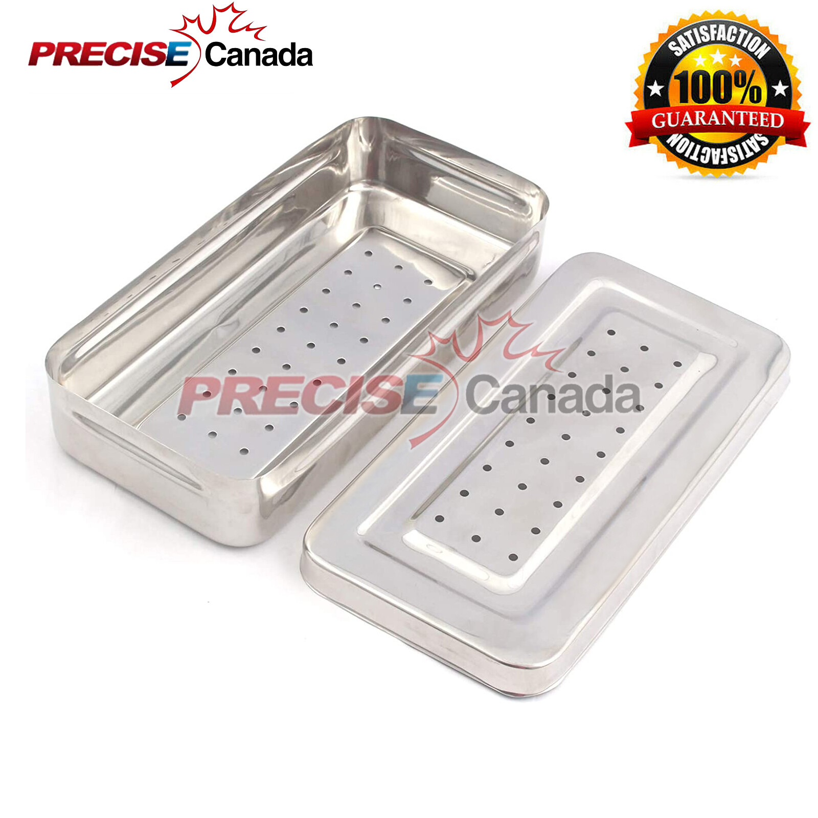 Instruments Box Perforated S/Steel 25x12x5 cm Surgical Instruments Best Quality