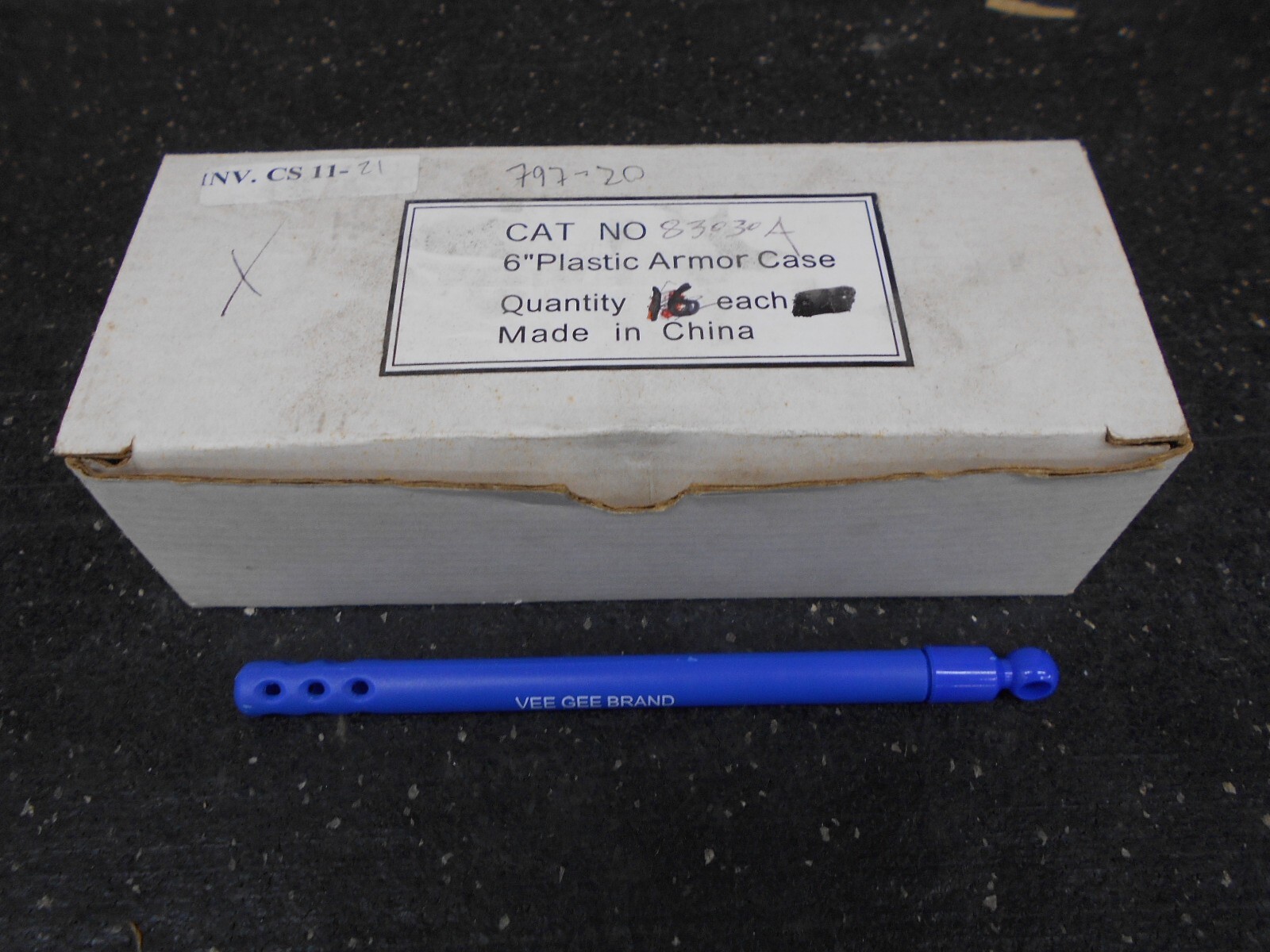 VEE GEE PLASTIC 6” THERMOMETER PROTECTOR CASE 797 20 BOX OF 12