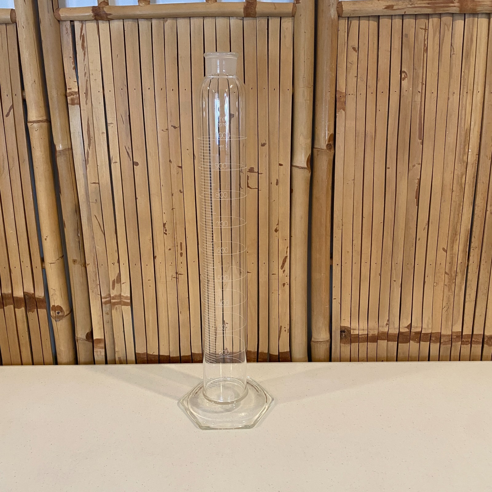 Pyrex 1000 mL Glass Reagent Bottle w Ground Stopper TC 20°C Made in USA