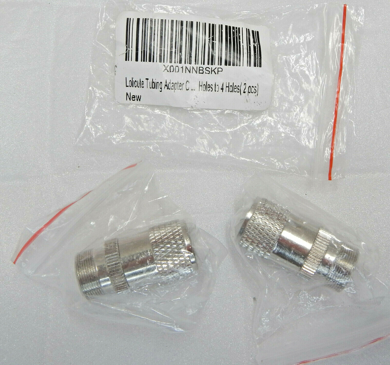 (2 Pcs) Dental Tubing Converter Adapter From 2 Hole Tubing for 4 Hole Handpiece