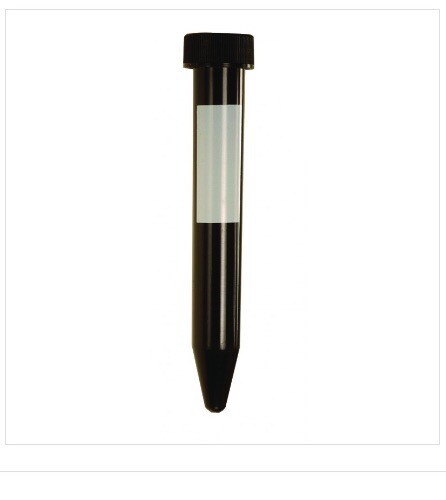 (100) ARGOS 15mL Black Centrifuge Tubes w/Screw Caps Marking Spot TB1500