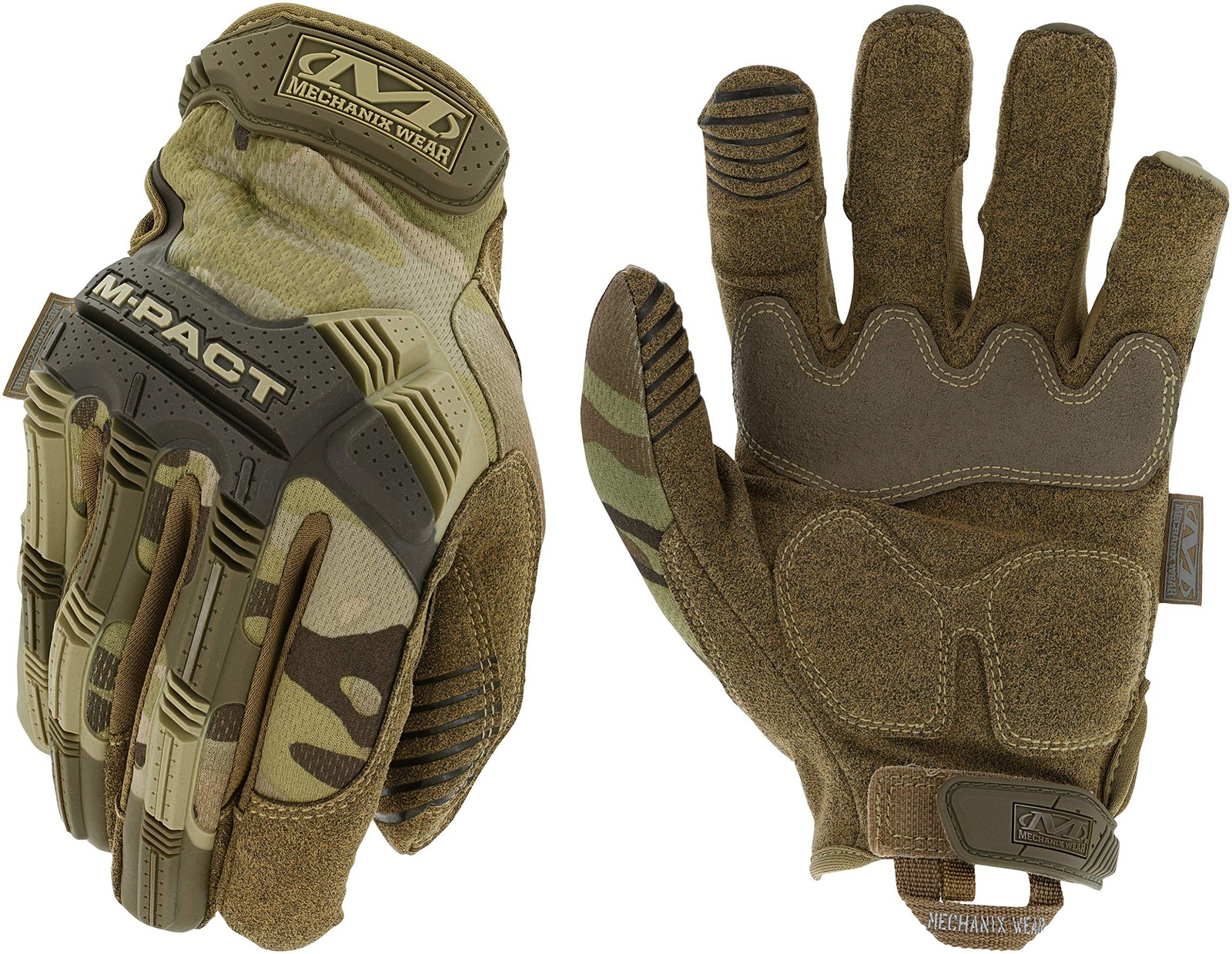 Mechanix Wear M-Pact Tactical Gloves – Touchscreen, Impact, Vibration, MultiCam