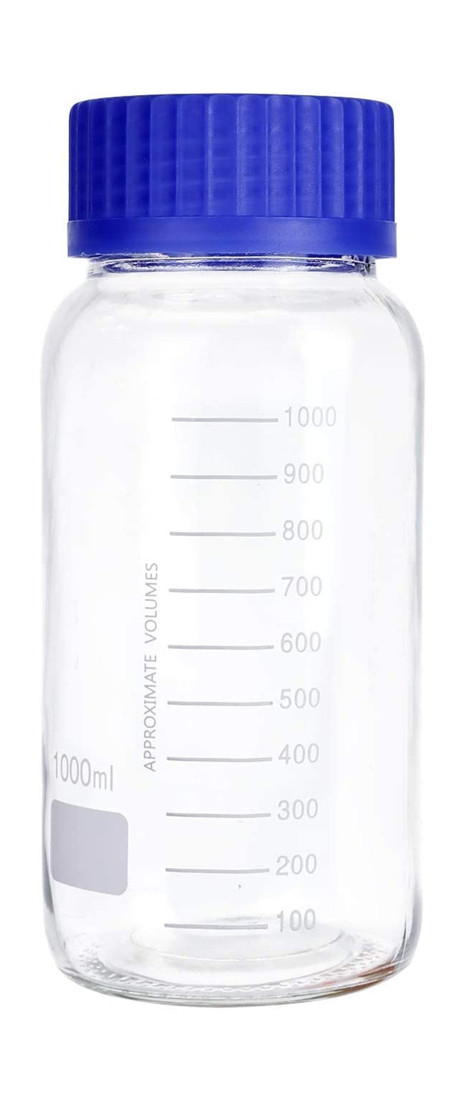 Lab Media Storage Reagent Wide Mouth Bottles Graduated GL80 Screw Cap Leakpro…