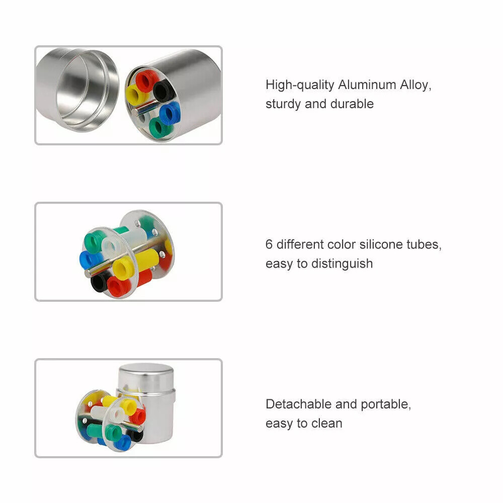 Dental Multifunction Disinfection Box Holder Endo Files Gutta 6 Holes Organizer