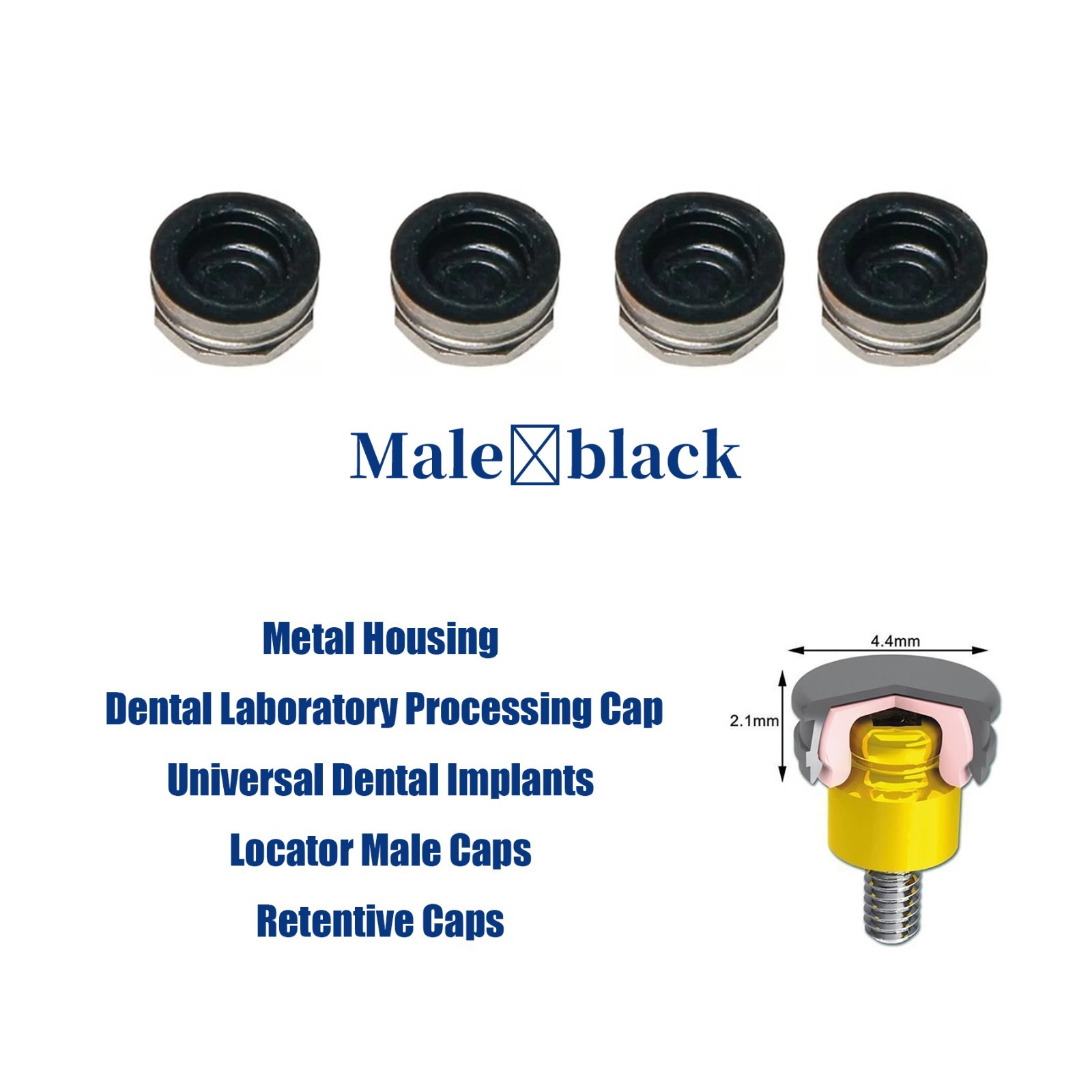US Universal Remove Core Tool Implant Retention Caps Set Insertion Extraction