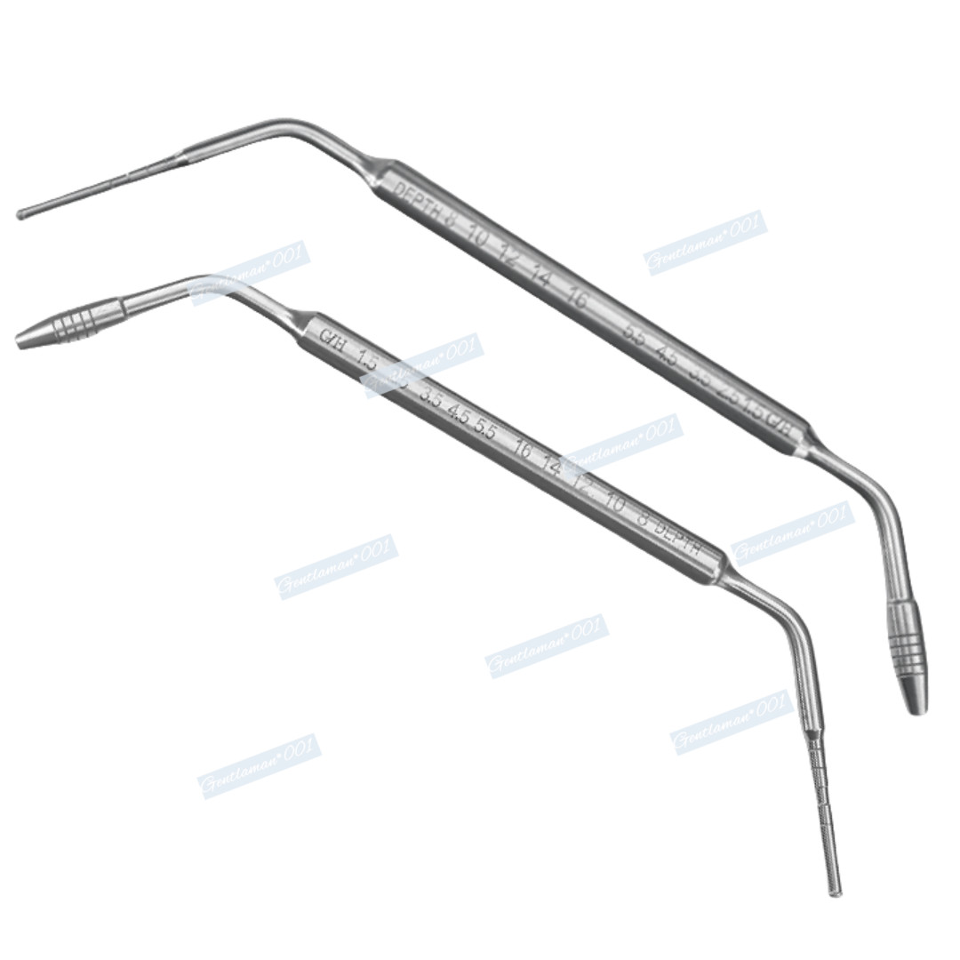 Surgical Depth Probe Measuring Tool Gauge Dental Implant Gingiva Height Measure