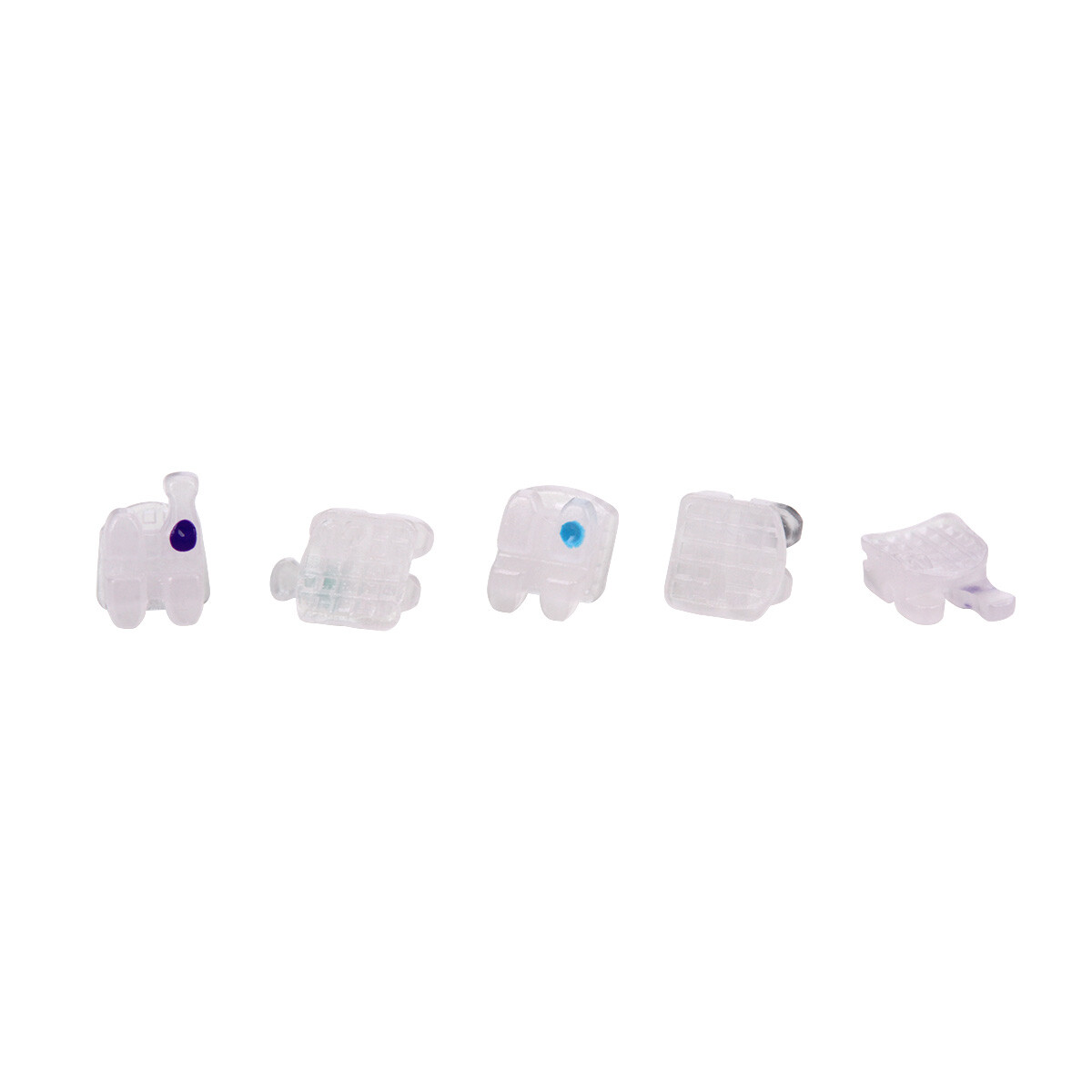 AZDENT Dental Orthodontic Ceramic Brackets Braces Roth MBT.022/018 Hooks 3 4 5