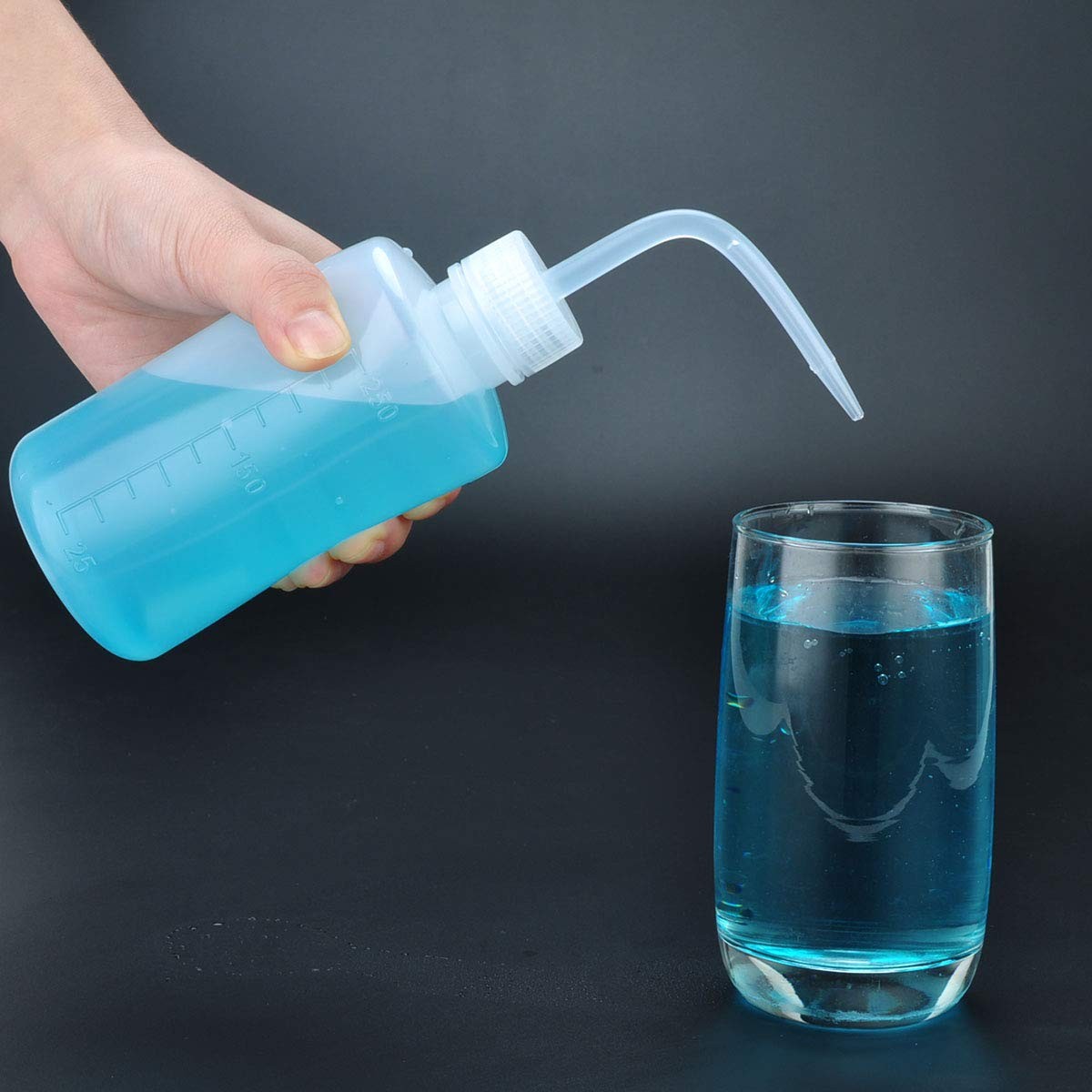 Valchoose Plastic Squeeze Bottle Leak Proof, 250ml | 8.5oz 8.5 Ounces, White