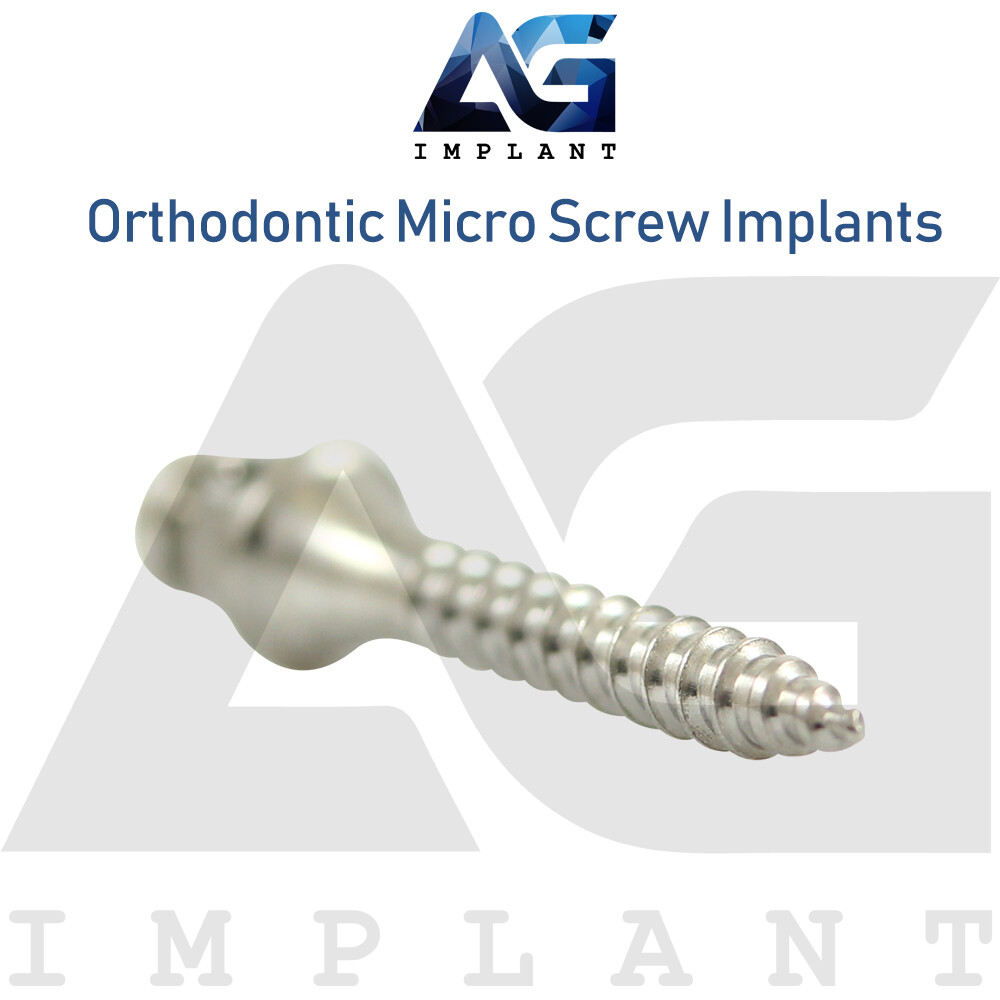 2 Dental Self Drilling Orthodontic Micro Screw Titanium Sterile 2mmx8mm