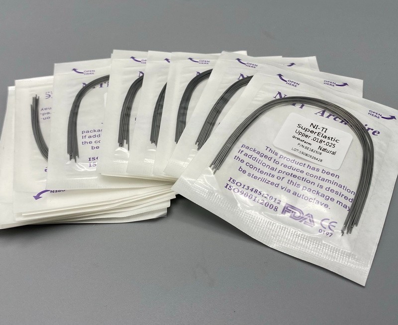 Dental Orthodontic Arch Wire Super Elastic NITI Natural Form Round Rectangular