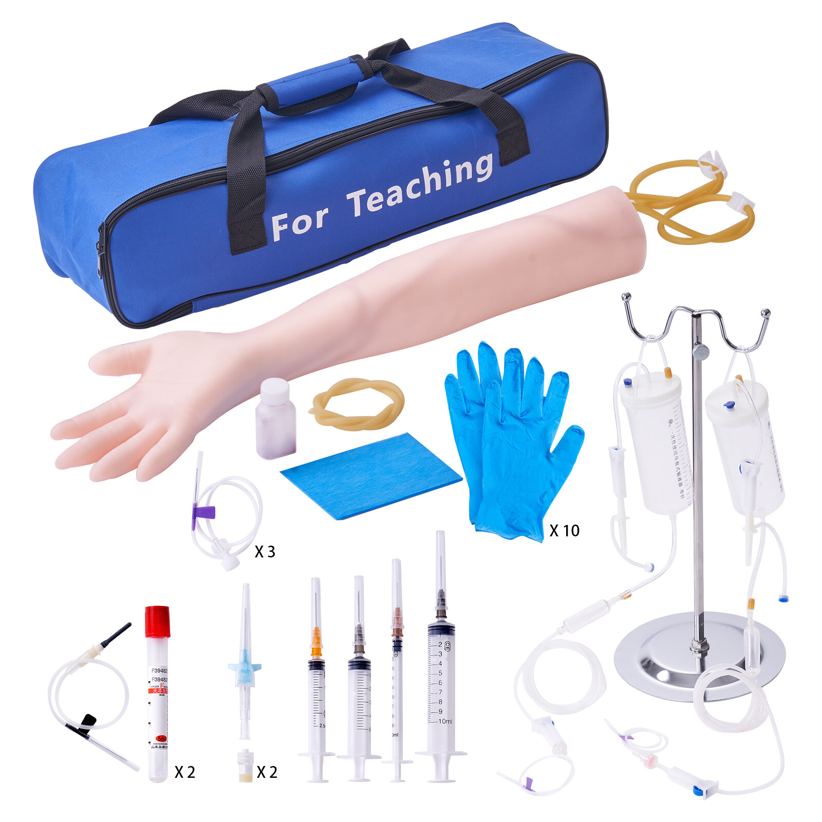 VEVOR IV Practice Kit Phlebotomy Venipuncture Practice Arm for Students Nurses
