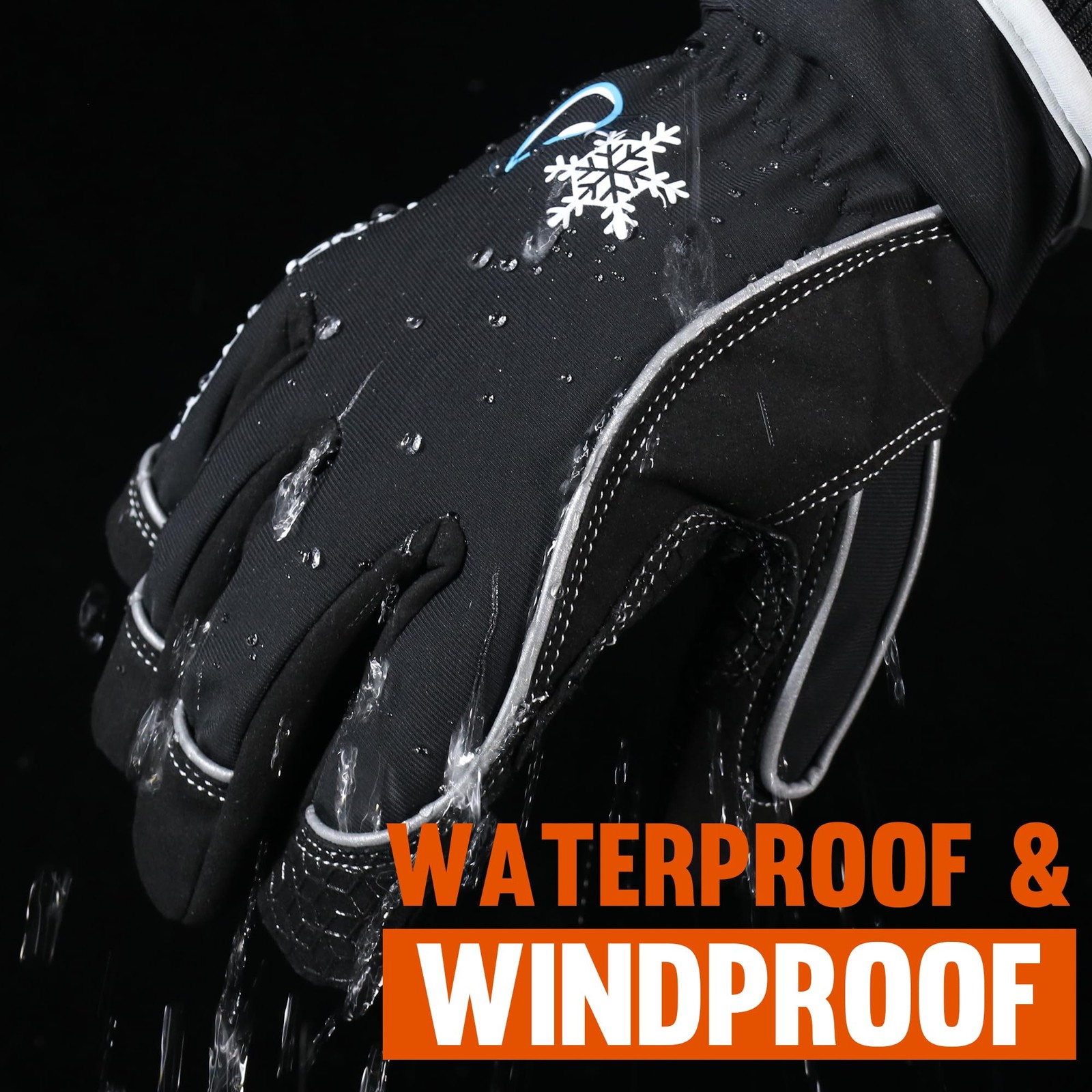 Aigevture Cold Weather Work Gloves Winter Thermal Fleece Work Gloves Insulated