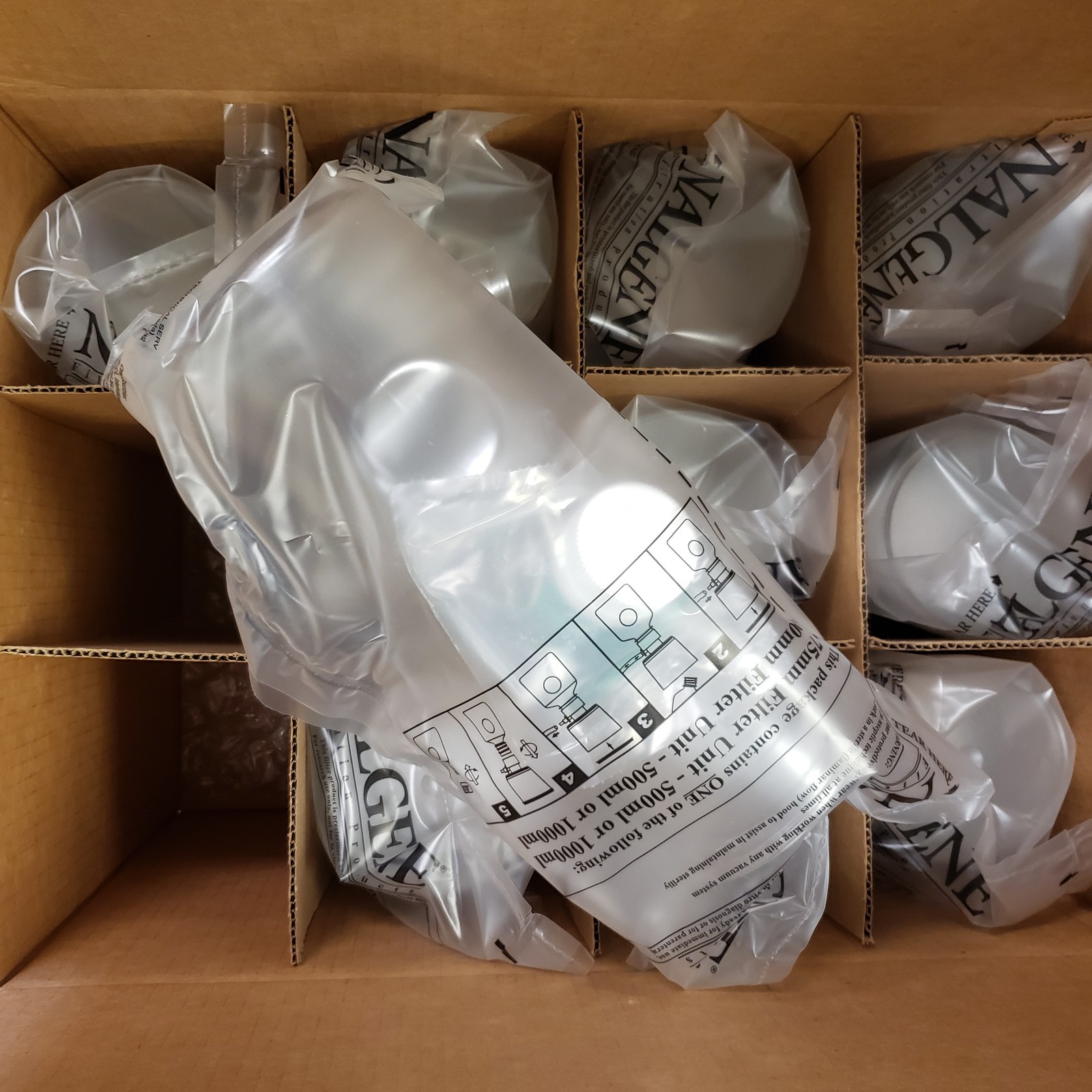 Nalgene 127-0020 CN filter unit, 1000ml, 75mm dia membrane, 0.2um pore EXP092816