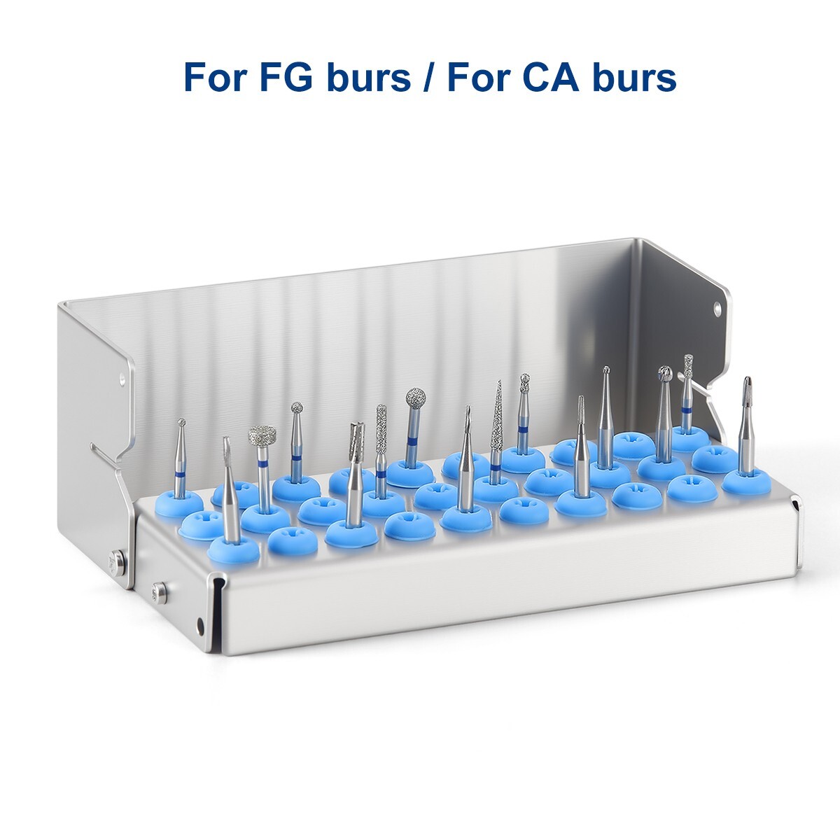 AZDENT Dental Diamond Polishing Burs FG Burs / 8/30 Holes Burs Holder Sterilizer