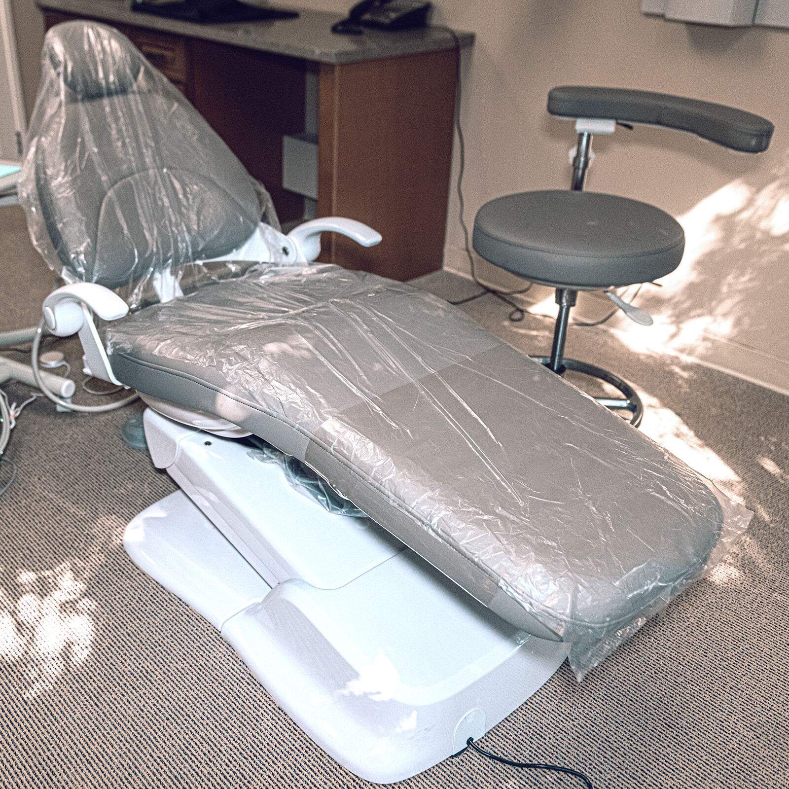 125Pcs/Box Dental Full Chair Sleeve Cover Plastic Clear Waterproof 29 » X 80 «