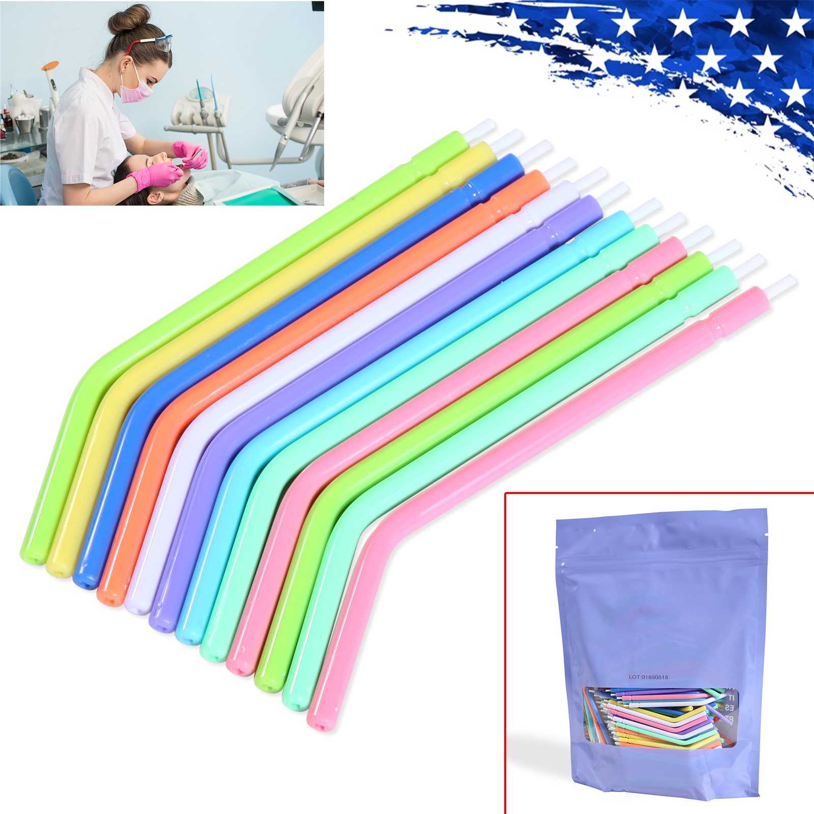 Ultrasonidos dentales Aire Perio Scaler Pieza de Mano Higienista 2 Agujeros +Tip