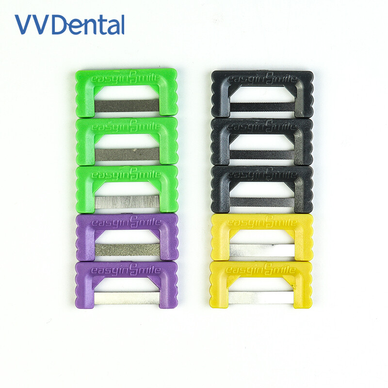 10Pcs Dental Interproximal Reduction Strip Orthodontic Polishing IPR Strips Kit
