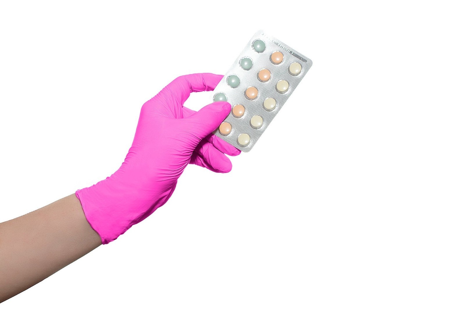 200 Medium Pink Nitrile Exam Gloves, M, Aurelia Blush Latex Free Pwdr Free