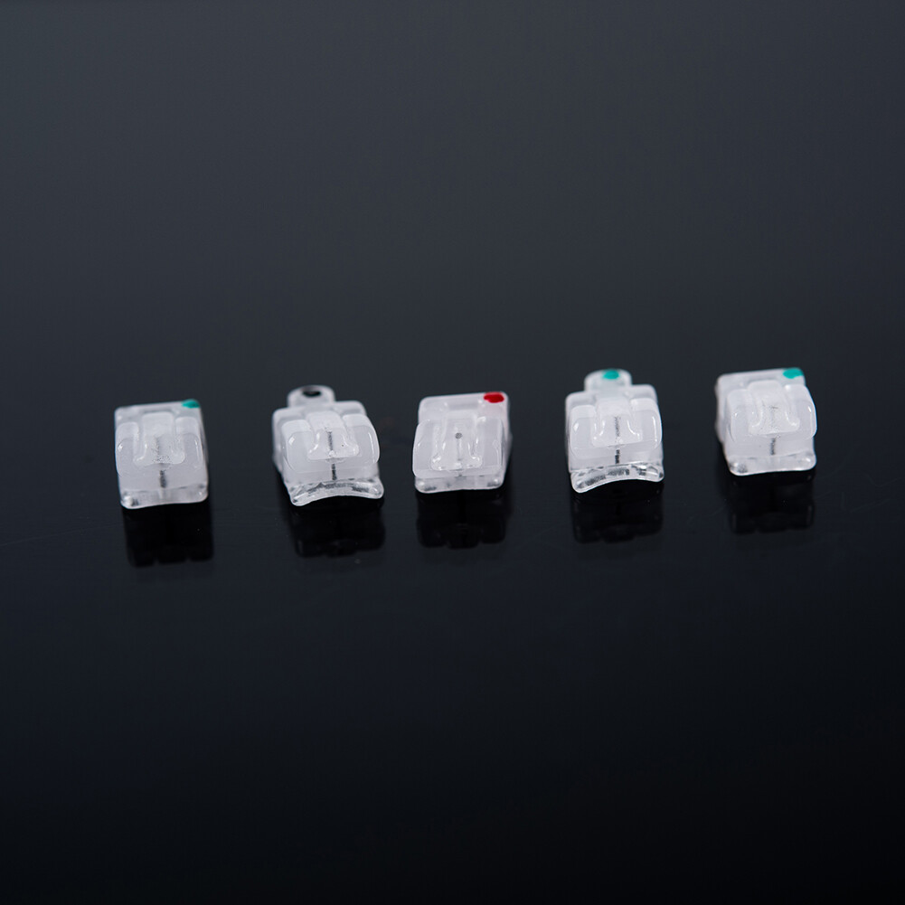 Orthodontic Self Ligating Brackets Ceramic Sapphire brace RothMBT 022»3/345Hook