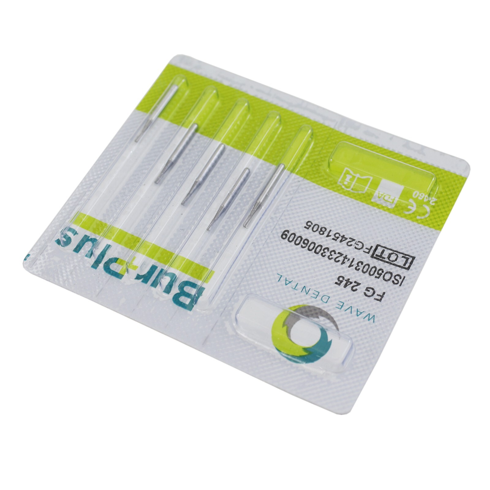 Wave Dental Carbide Burs FG 245 Bur For High Speed Handpiece Friction Grip 19mm