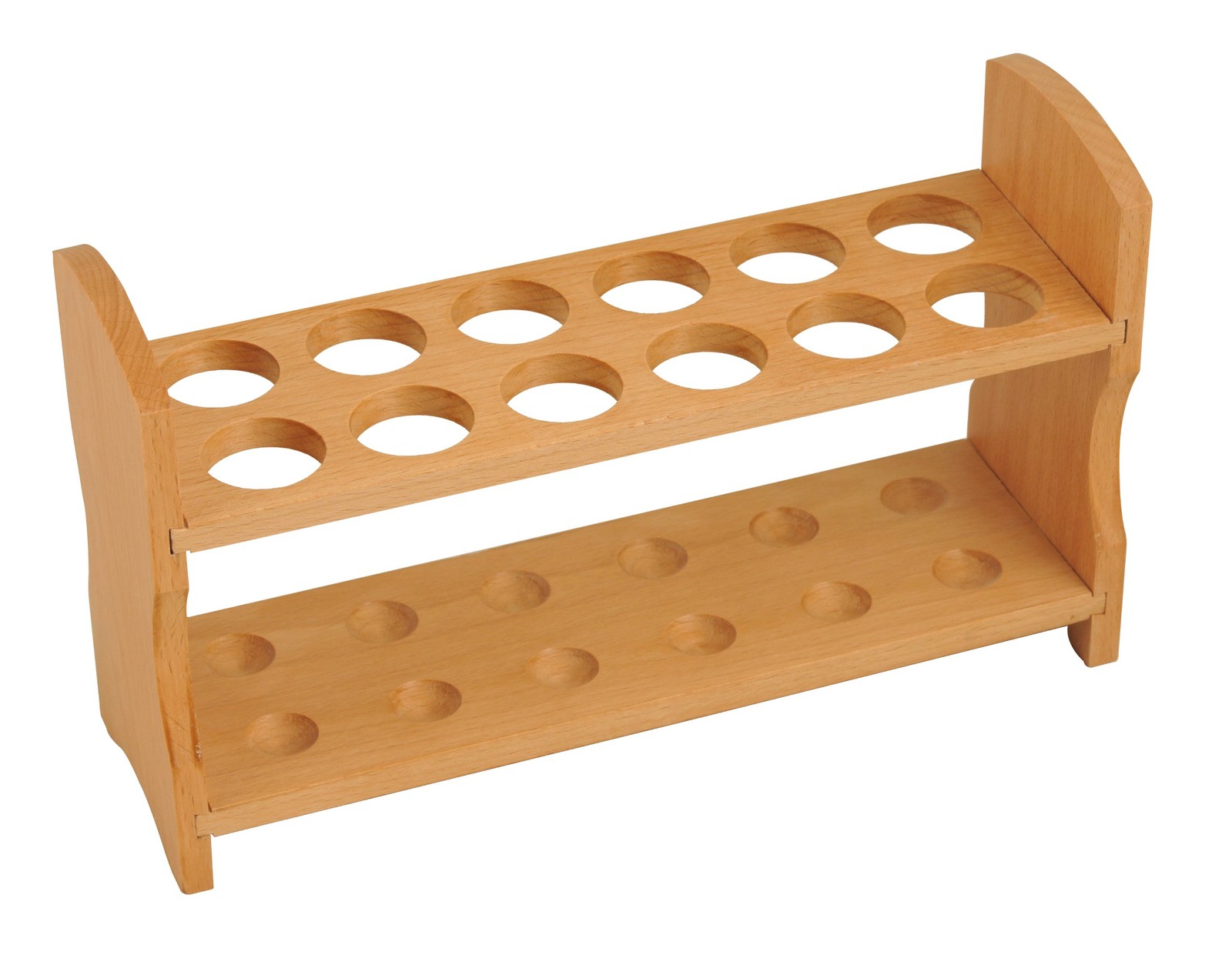 Wooden Test Tube Rack – Accommodates 12 Tubes, up to 28mm – 10.25″ Wide – Pre…