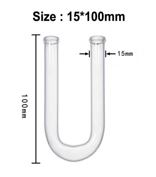 Lab Supply: U-shaped Tube Borosilicate Various Sizes Chemistry Drying Tube