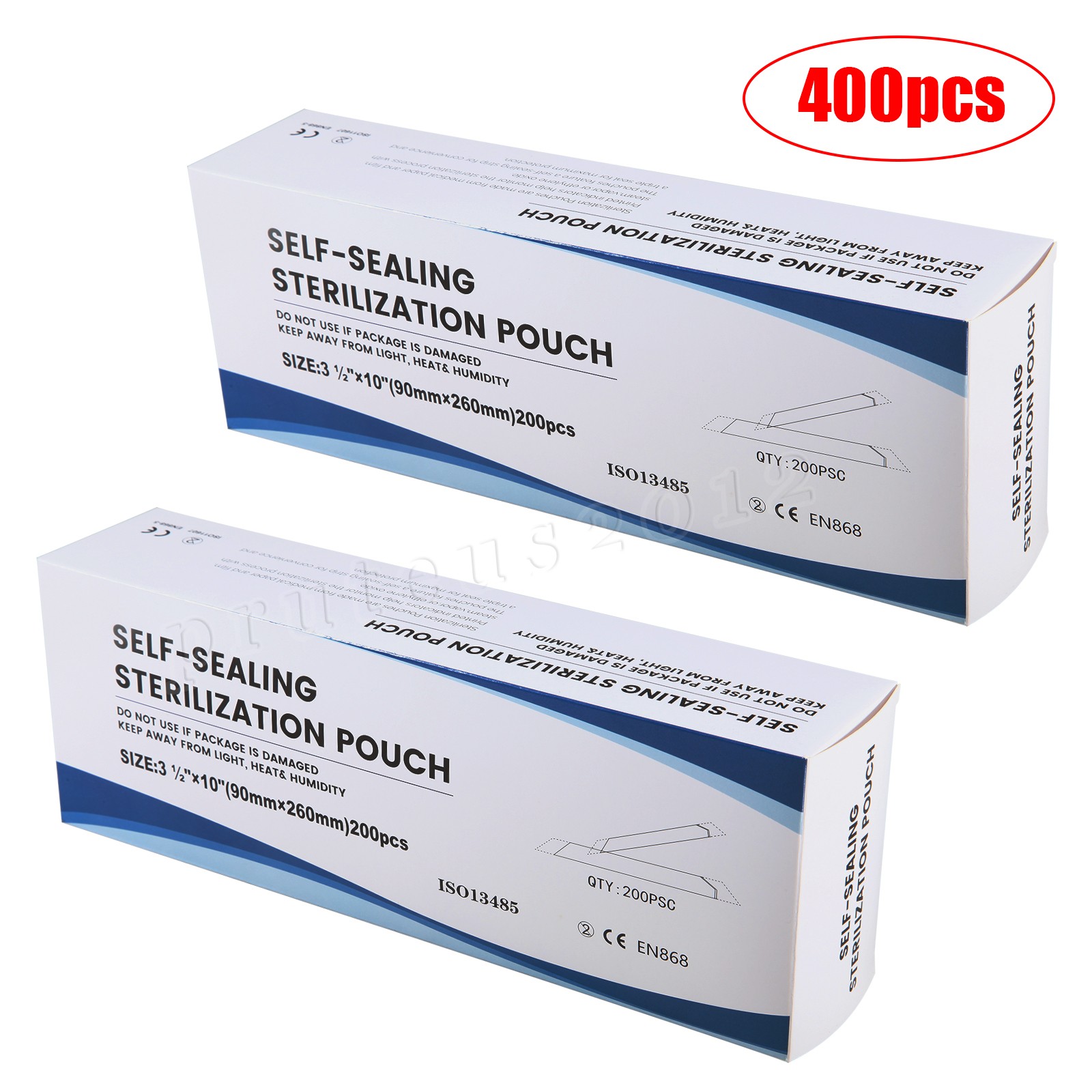 3.5″ X 10″ Self-Sealing Sterilization Pouches for Autoclave (Choose Quantity)