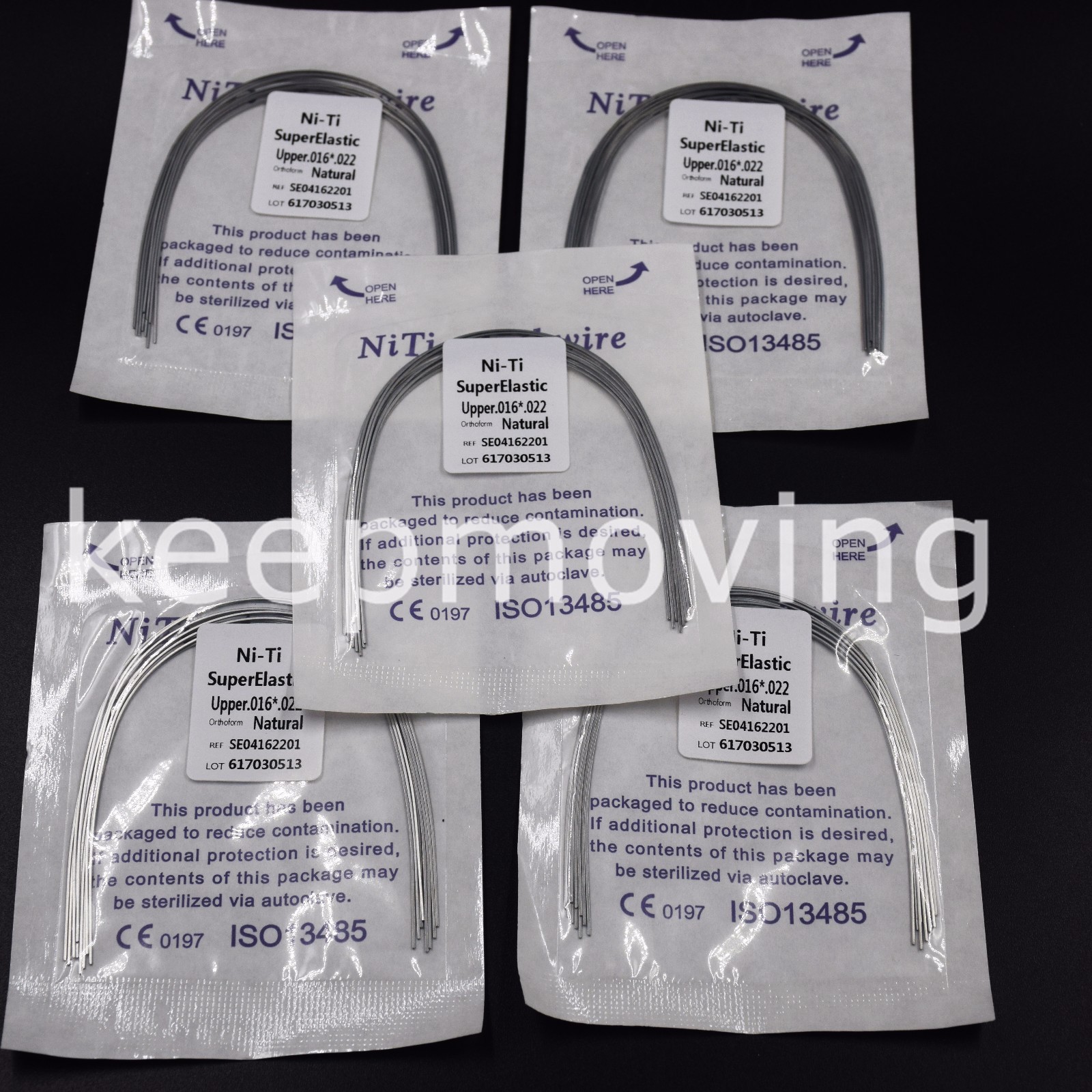 5 Packs Dental Orthodontic Super Elastic Niti Rectangular Arch Wire Upper/Lower