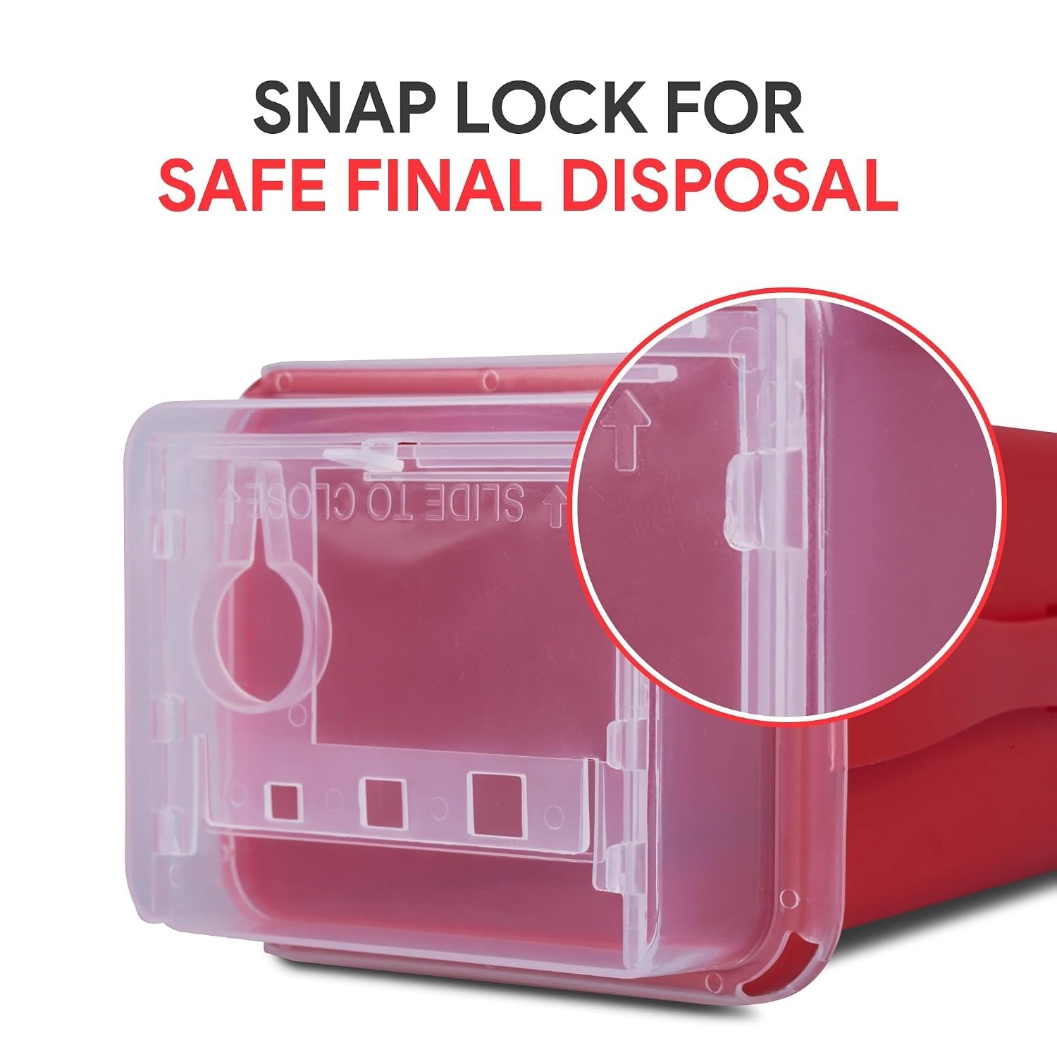 Compact 1 Quart Biohazard Needle Disposal Container – Lightweight & Easy Carry